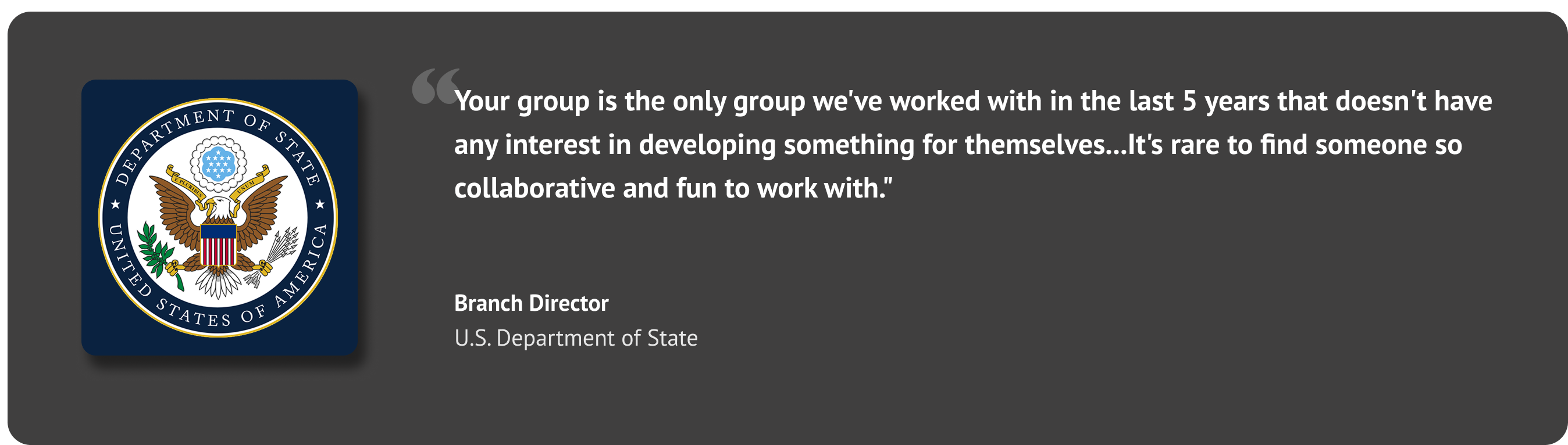 DoS Testimonial DoS Testimonial